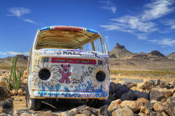 VW Van in the desert